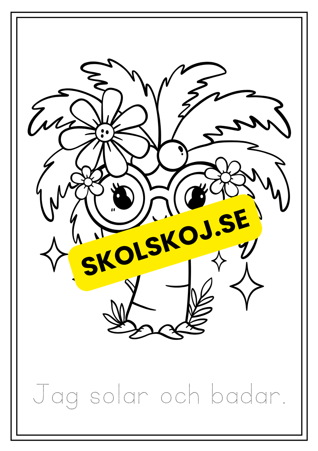 Sommar - Målarbok