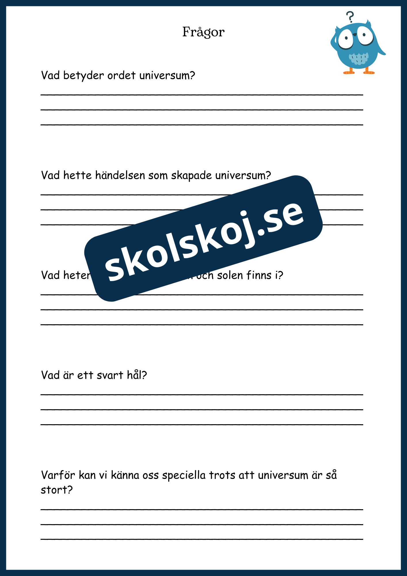 Upptäck universum - Årskurs 4 - 6 (26 sidor)