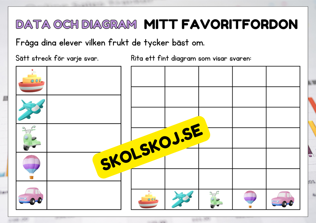Data och diagram - Årskurs 2 - 4