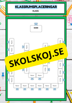 Klassrumsplaceringar - Redigerbara - Powerpoint