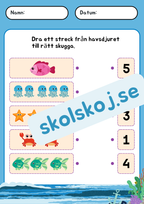 Under havet - Förskola - Förskoleklass - Blandade uppgifter