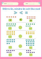Större än, mindre än och lika med - Häfte