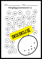 Veckans bokstav - Bokstaven Aa
