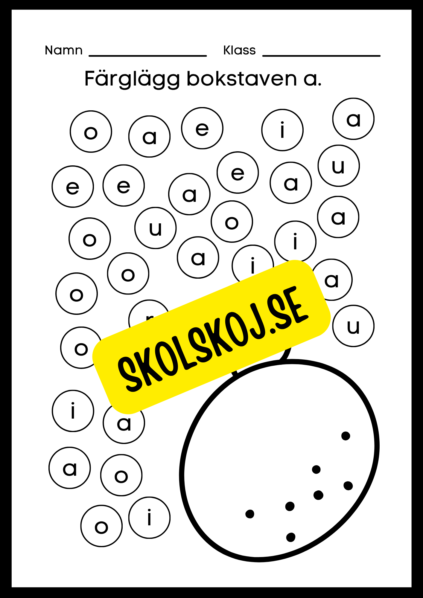 Veckans bokstav - Bokstaven Aa