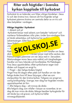 Kristendomen i Sverige - Då och nu - Årskurs 4 - 6