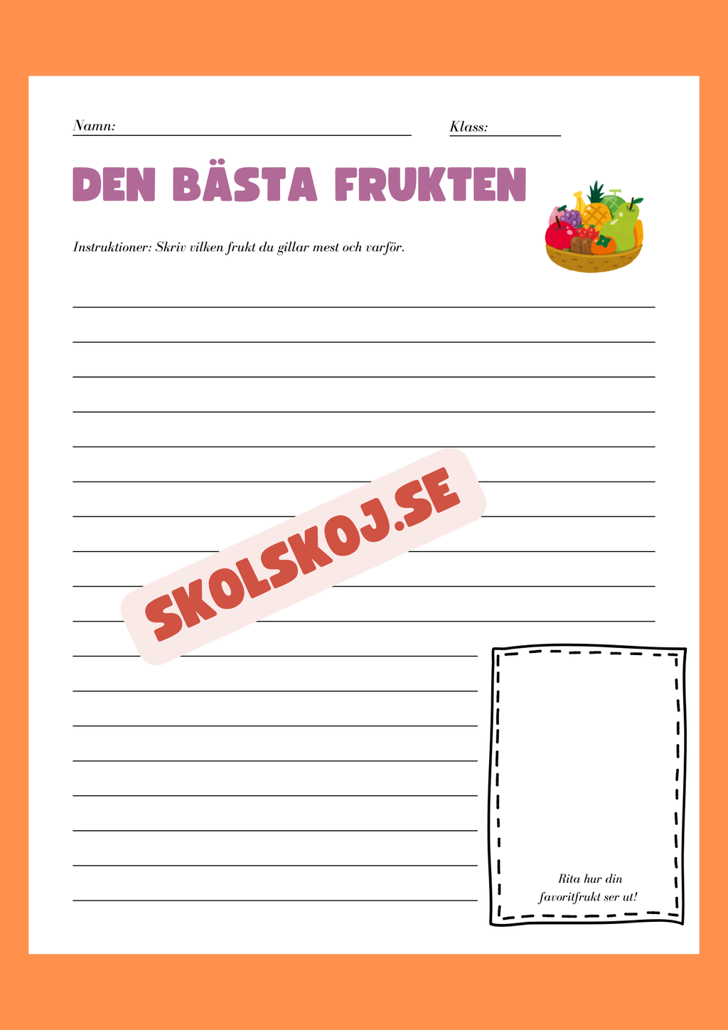 Min favoritmat - Häfte