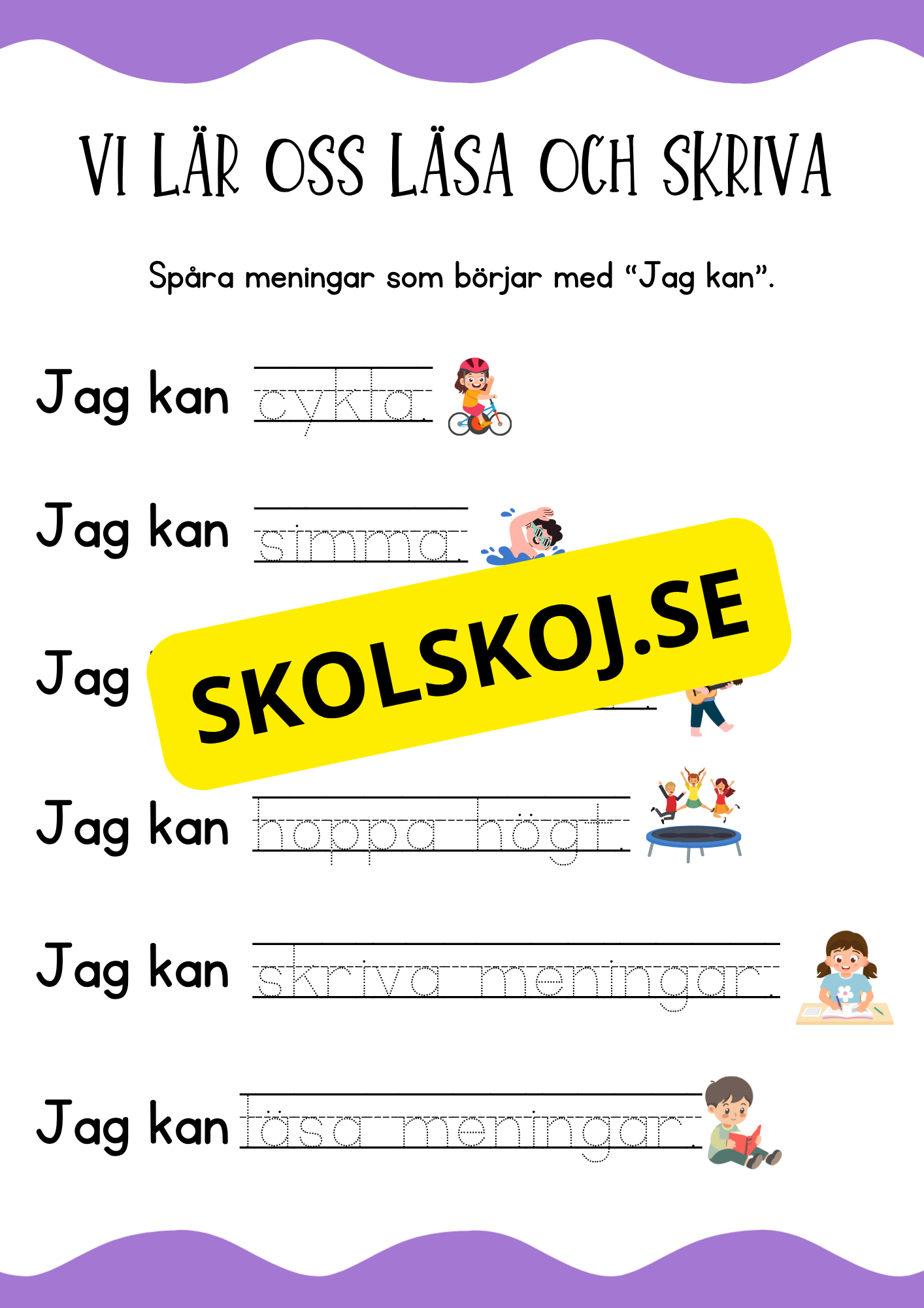 Vi lär oss läsa och skriva - Jag kan