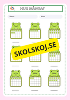 Hur många - Fsk - Årskurs 1