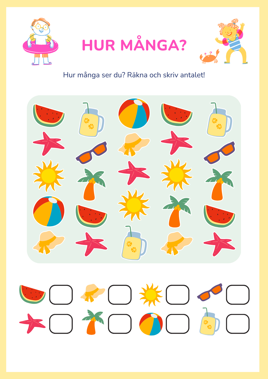 Mitt sommarhäfte - Blandade uppgifter