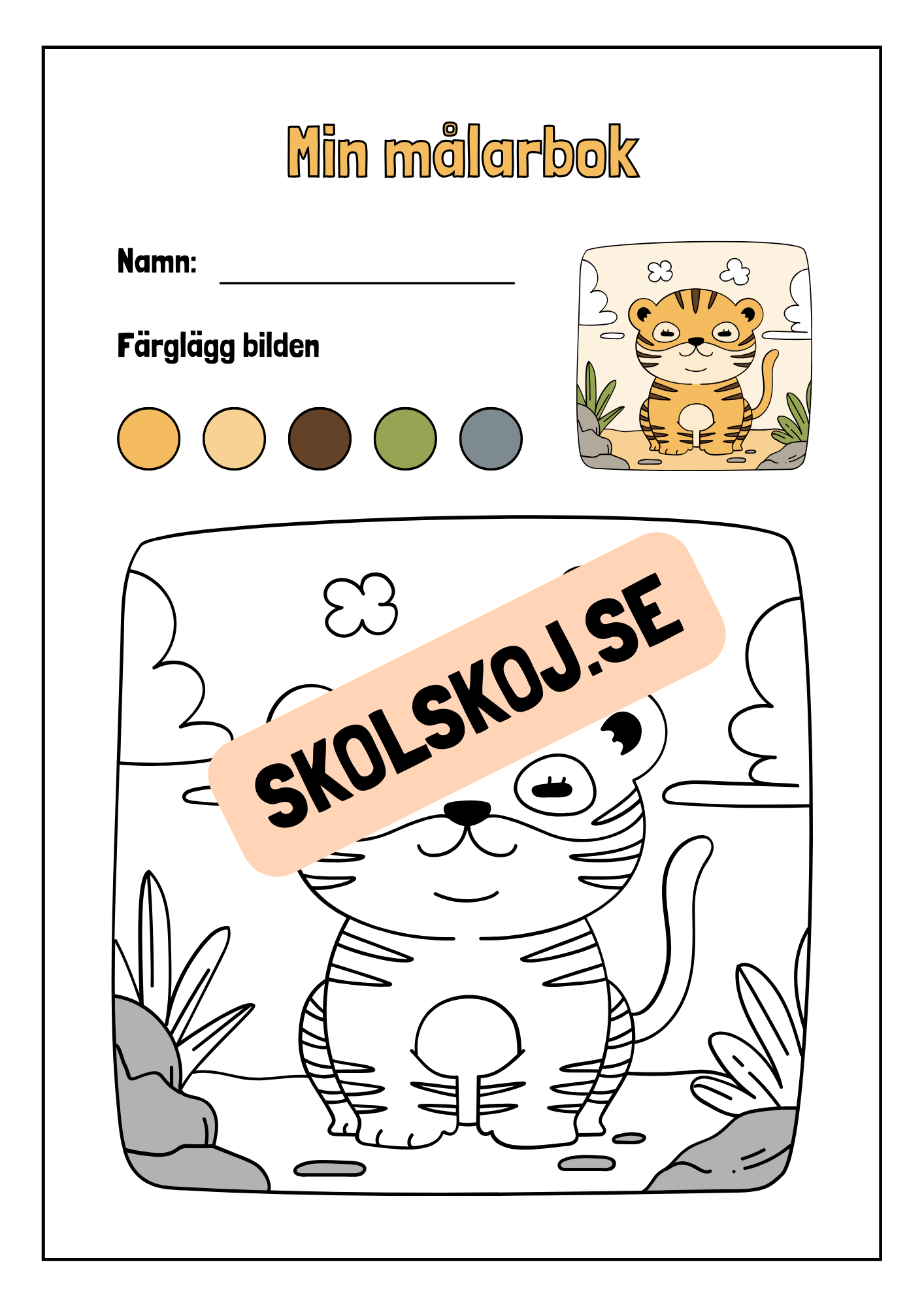 Min målarbok - Häfte