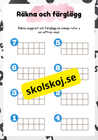 Jag lär mig räkna - 1- 10
