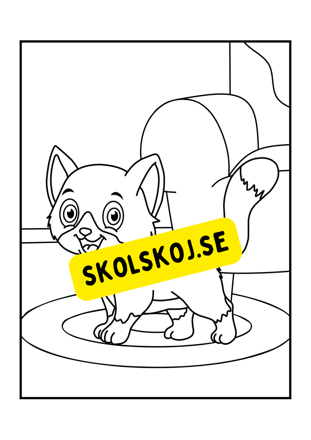 Söta katter - Målarbok.