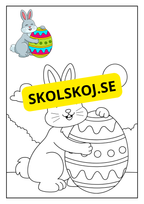 Hej påsk - Målarbok