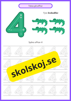 Träna på siffror - Häfte