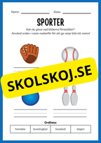 Sporter - Aktivitetsbok