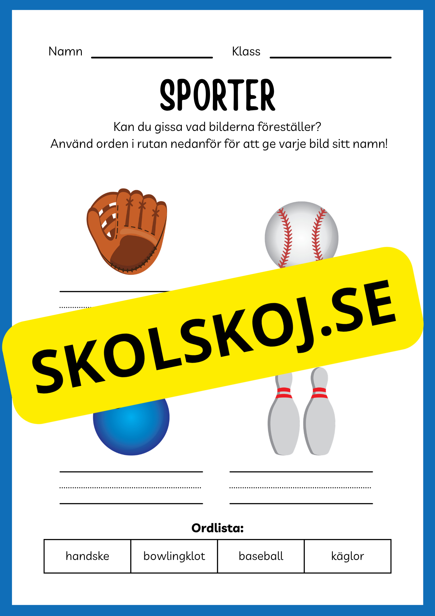 Sporter - Aktivitetsbok