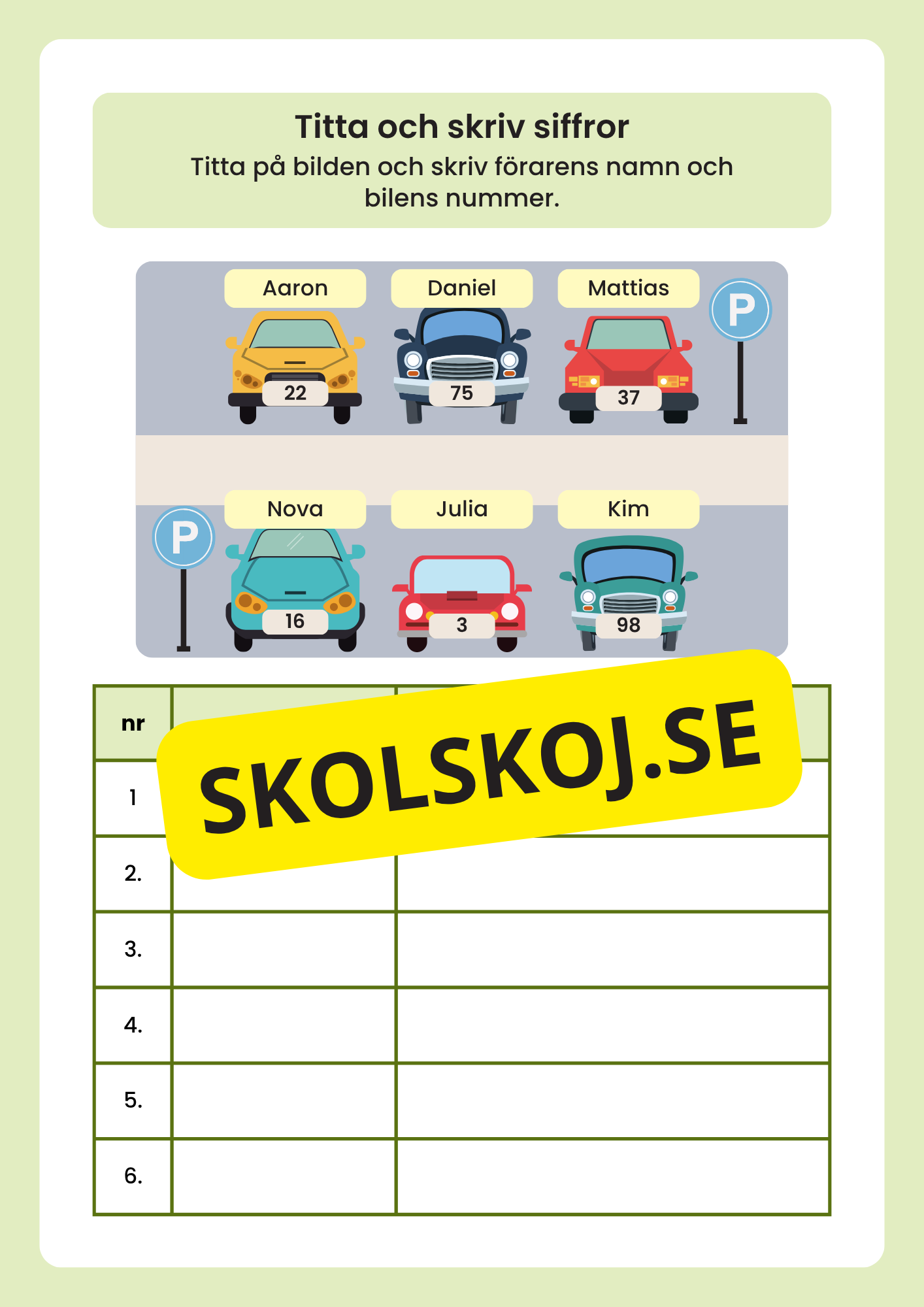 Nu lär vi oss räkna