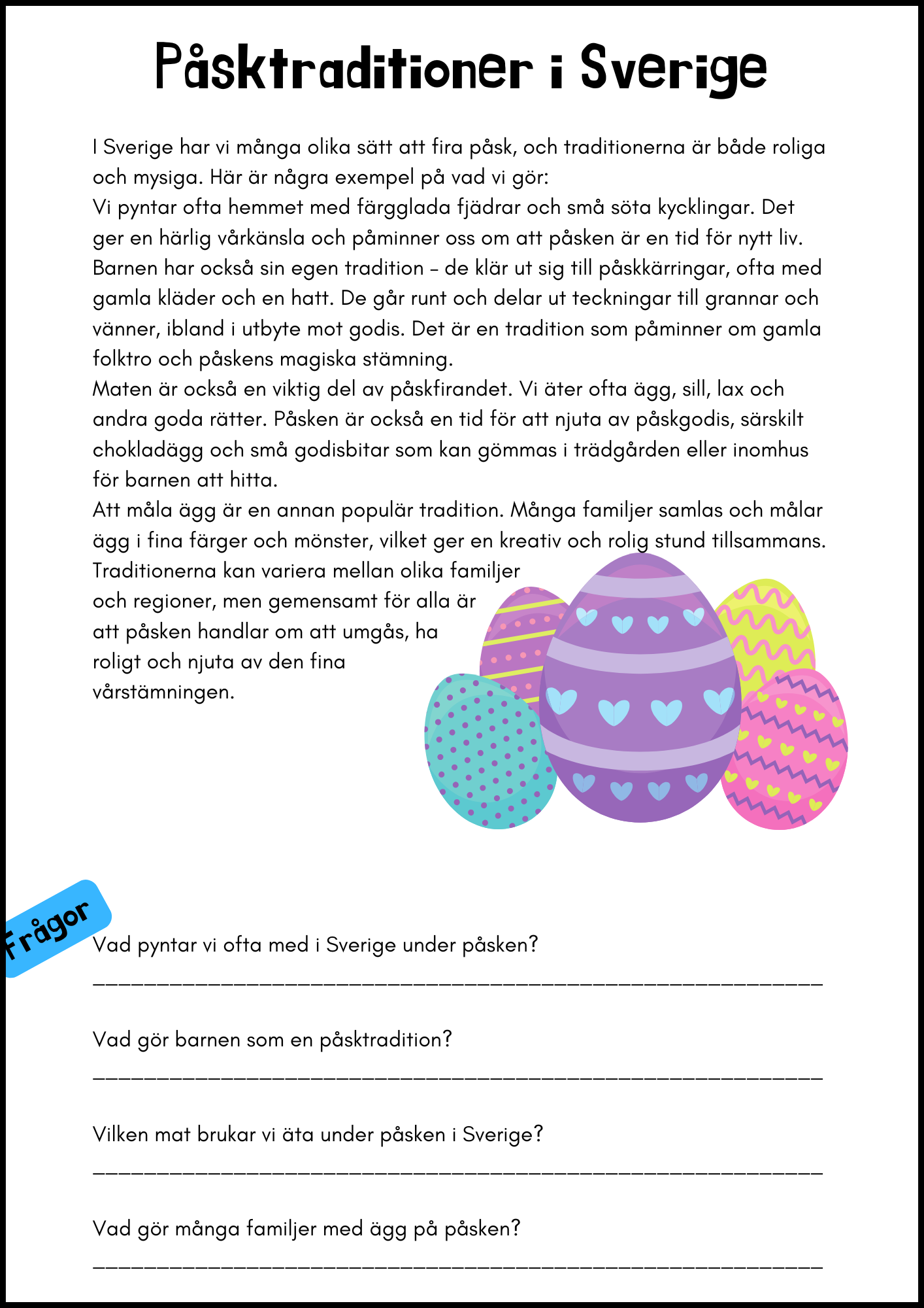 Varför firar vi påsk? Åk 3 - 6