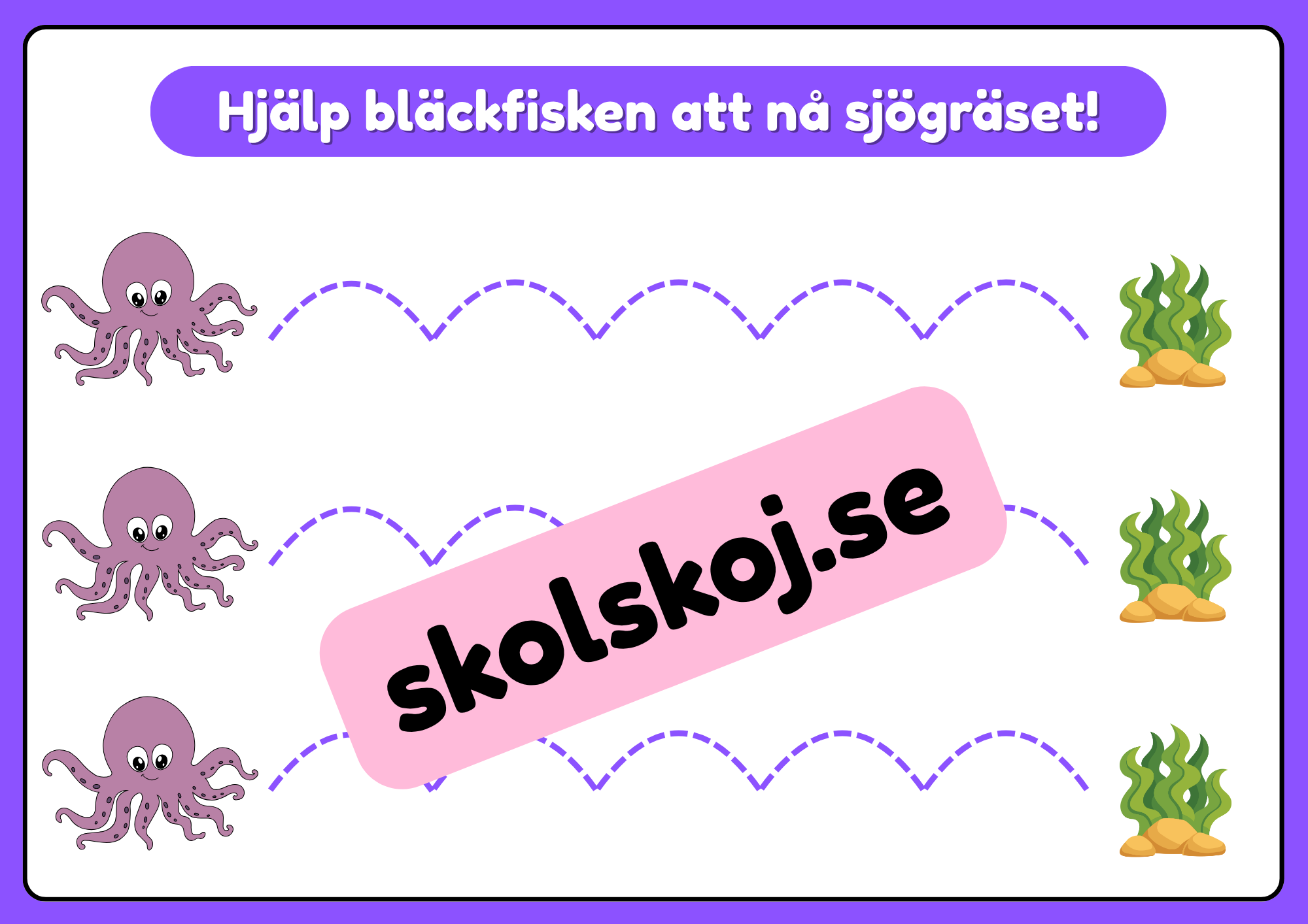 Rolig skrivträning - Förskola - Årskurs 1