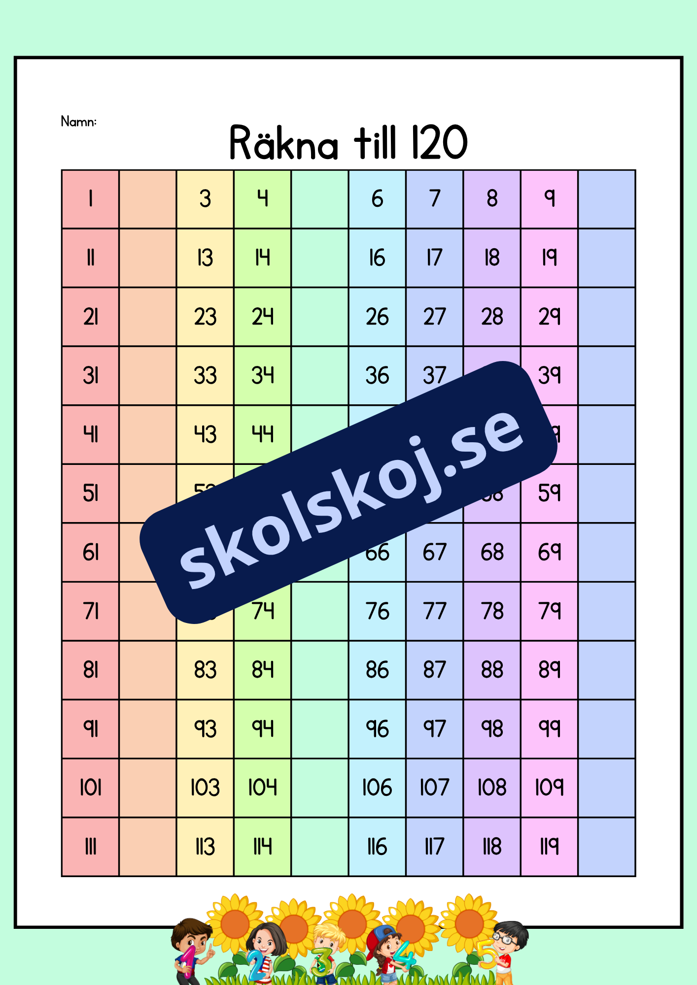 Räkna till 120