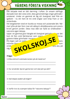 Vårens 10 hemliga världar – Läsförståelse och naturupptäckter - Åk 3 - 6