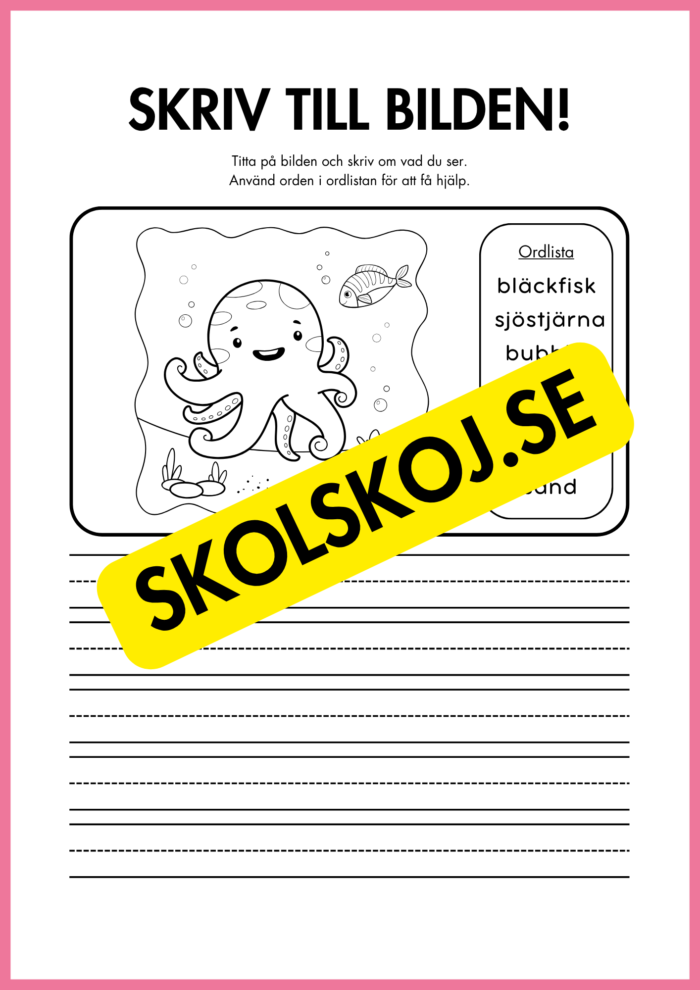 Skriv till bilden - 22 sidor