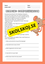Reading Comprehension - Animal stories