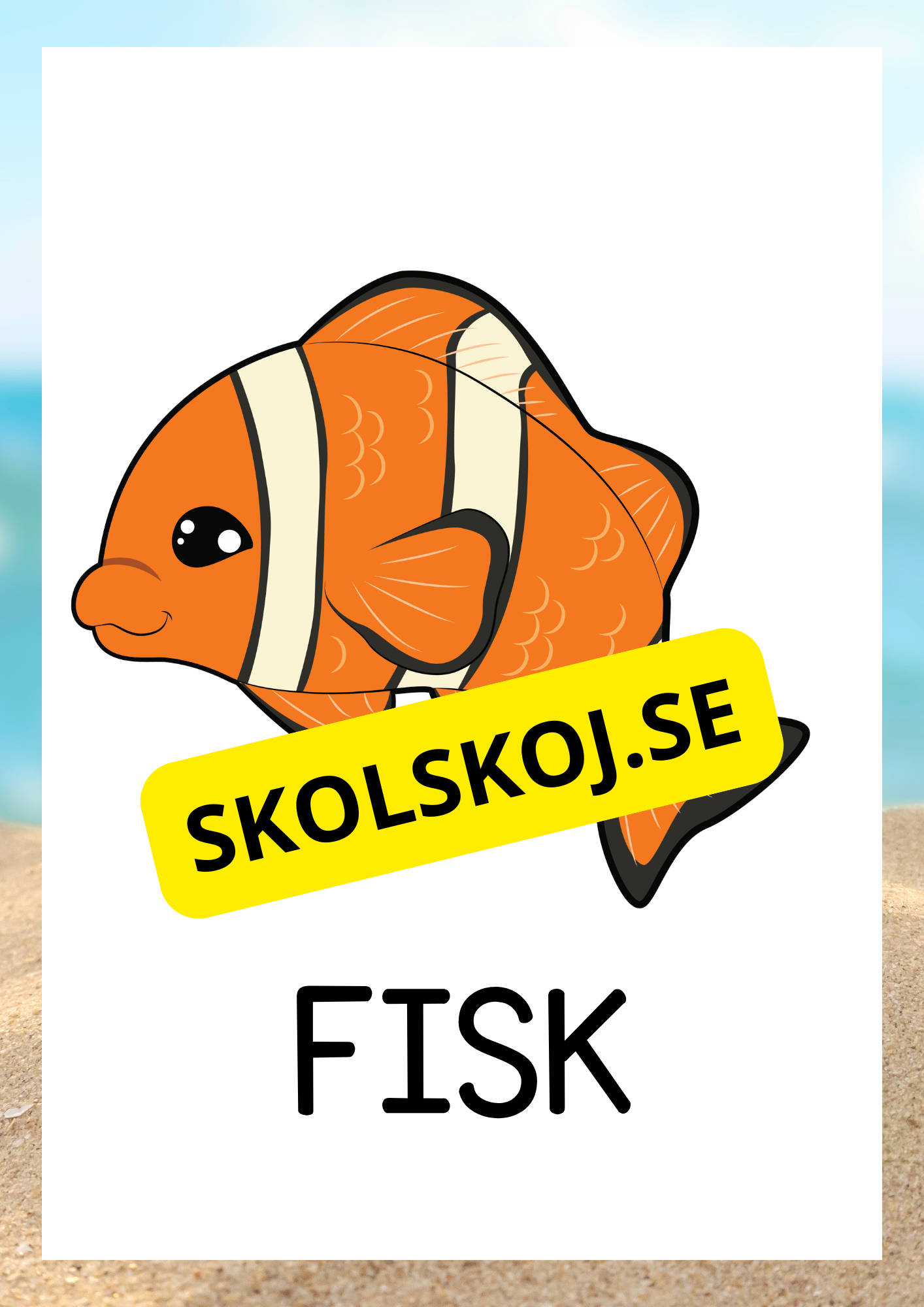 Havsdjur - Bildkort