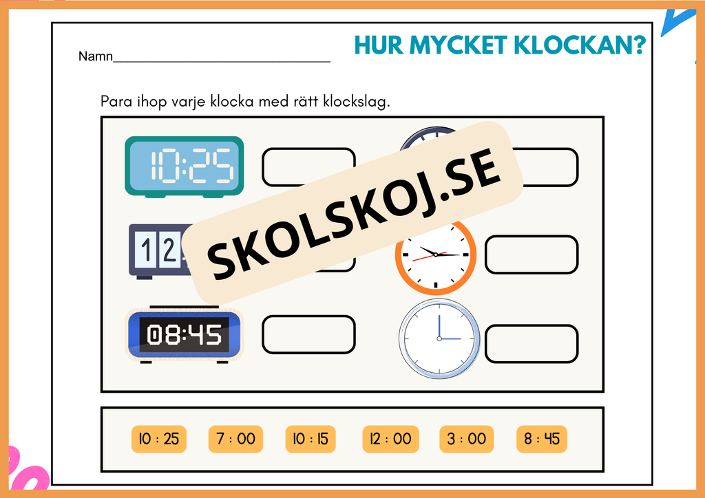 Hur mycket klockan - Häfte