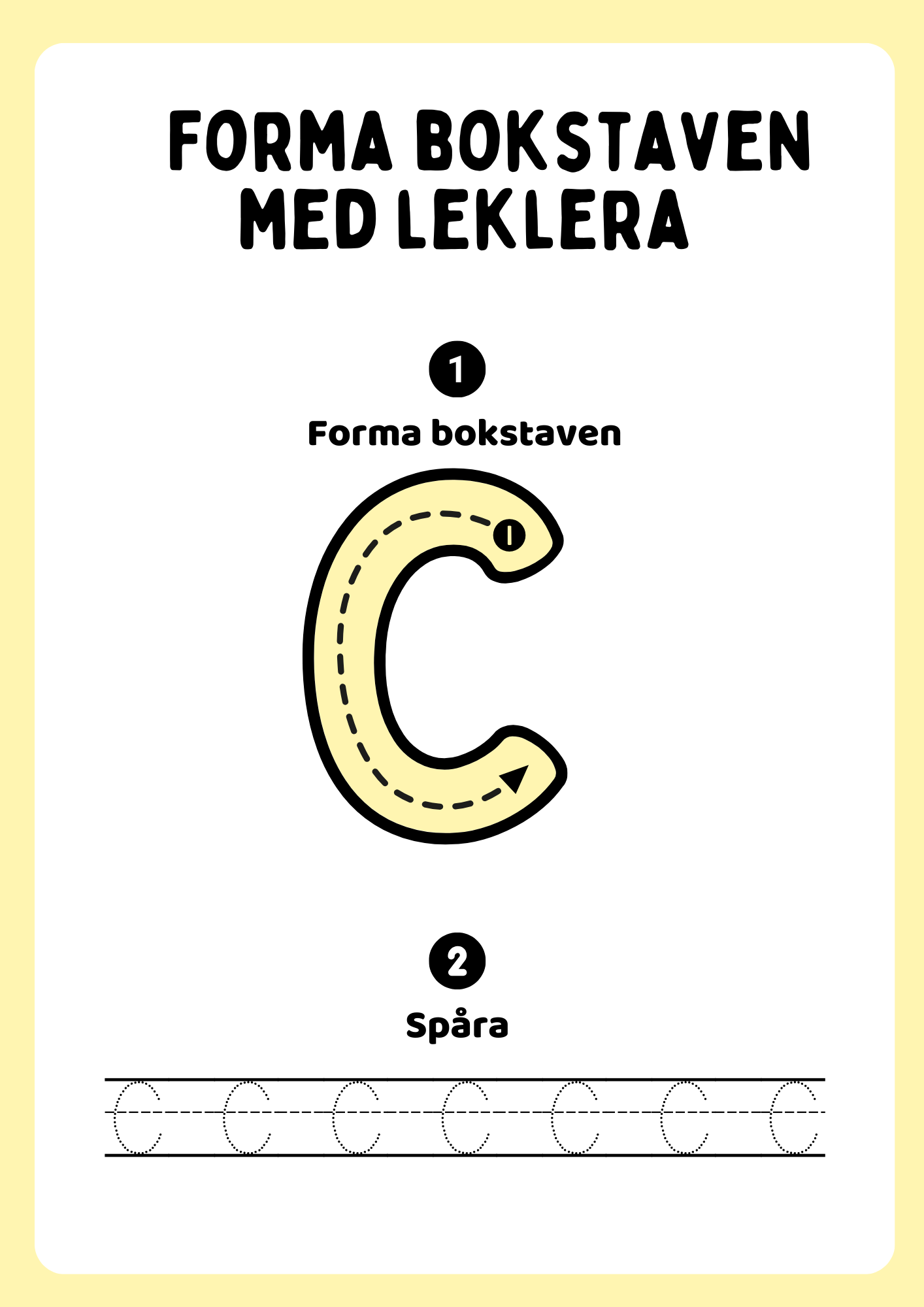 Forma bokstaven med leklera - Hela alfabetet - Versaler & gemener