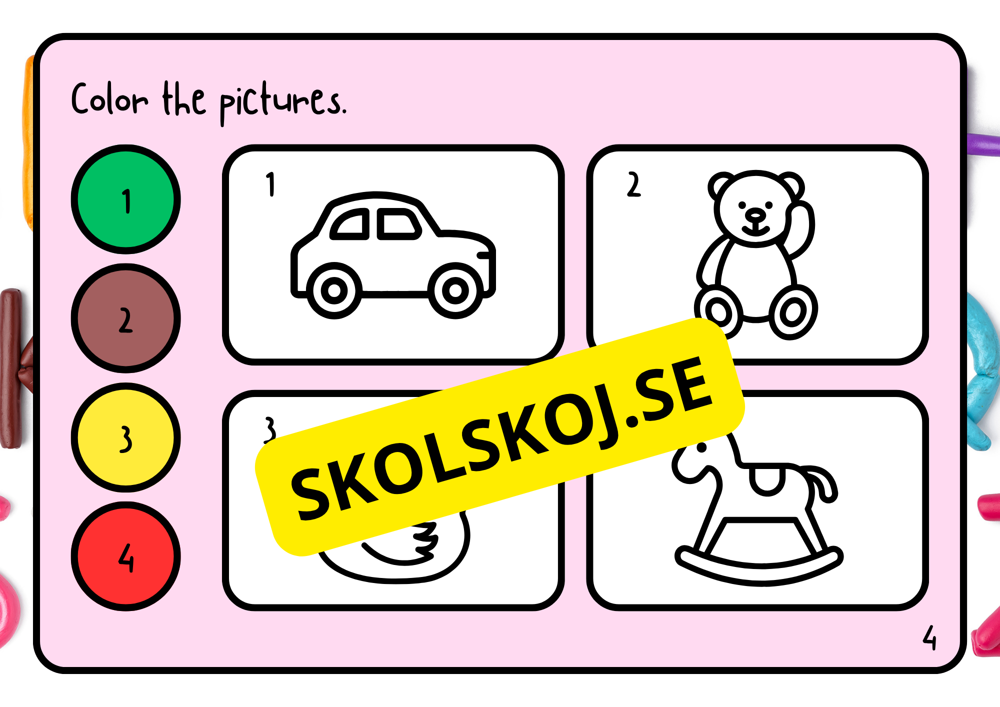 Learn the colors - Activity book
