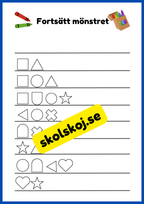 Fortsätt mönstret - Häfte - Mönster