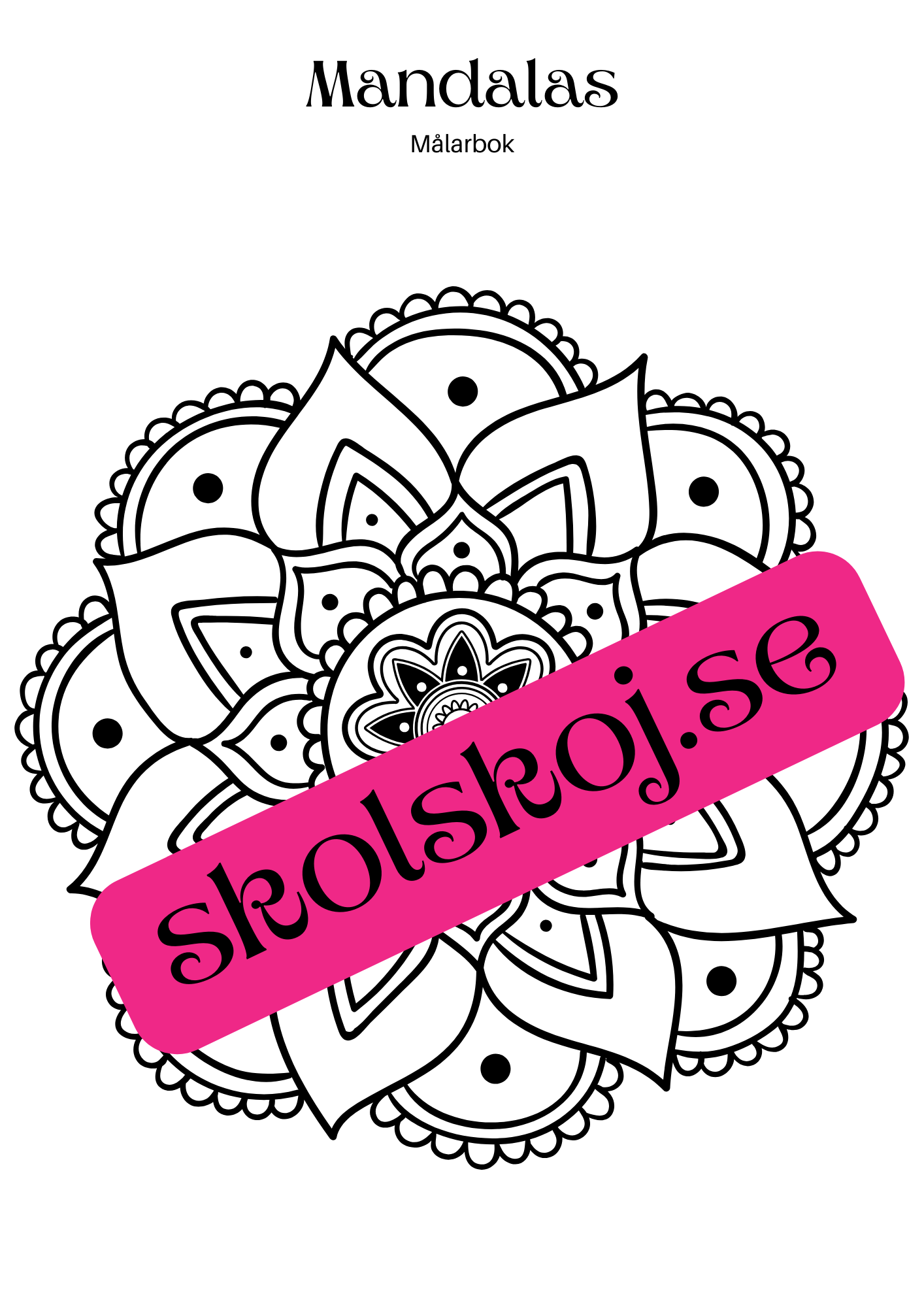 Mandalas - Målarbok