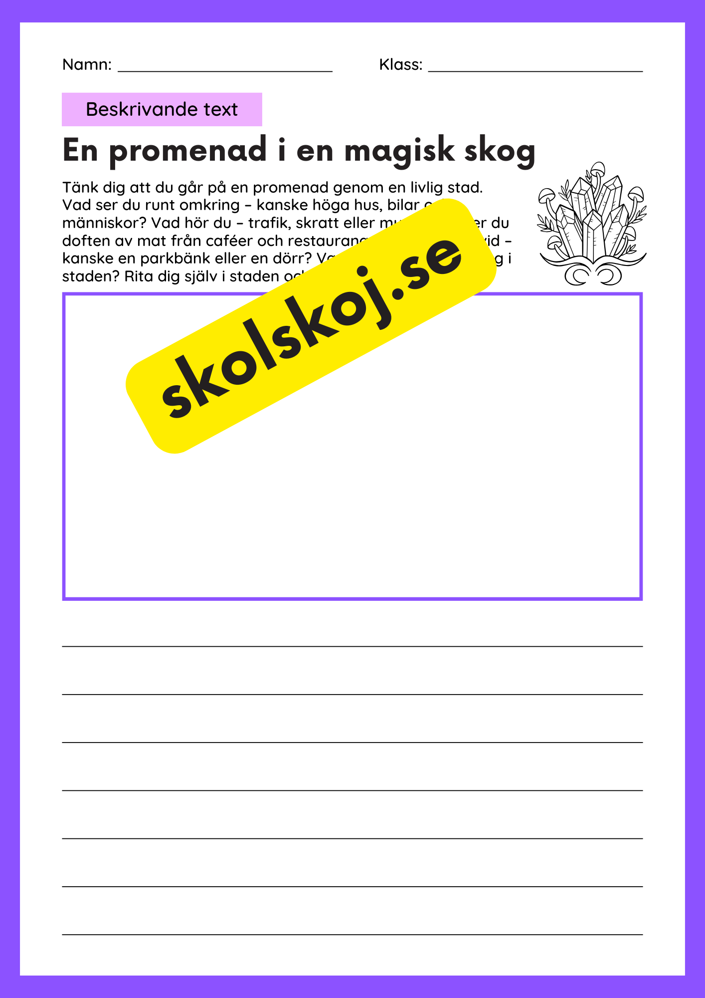 Beskrivande text - Tema promenader