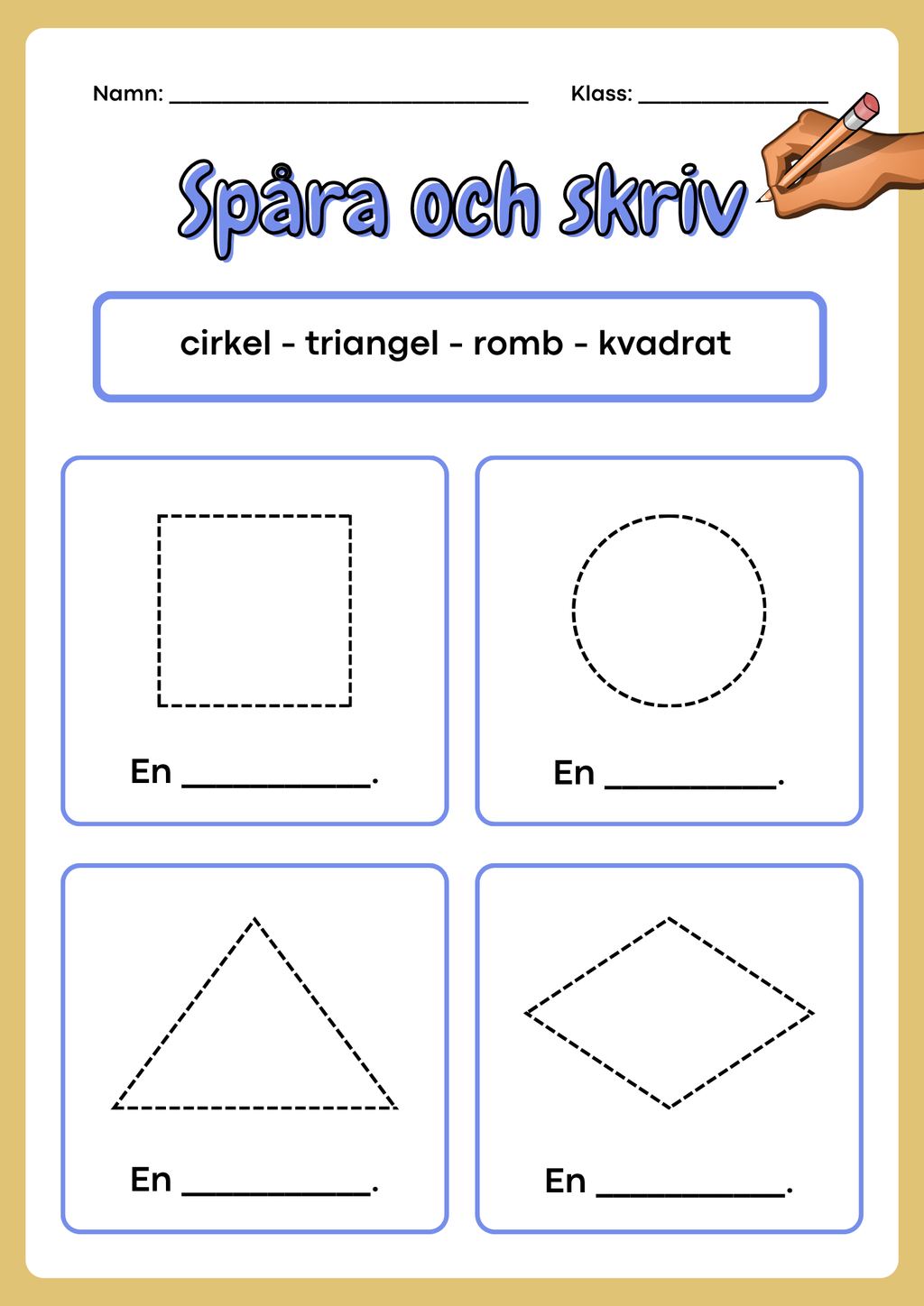 Spåra och skriv - Häfte