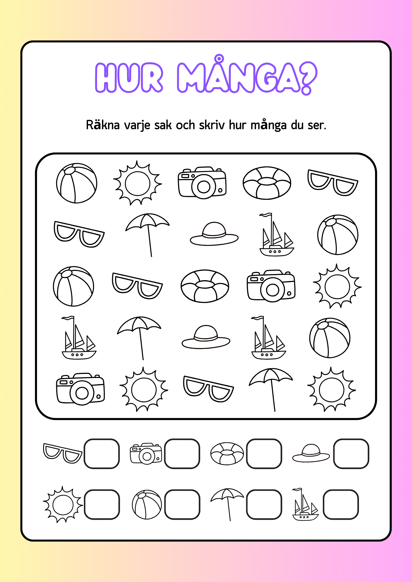 Min nya sommarbok