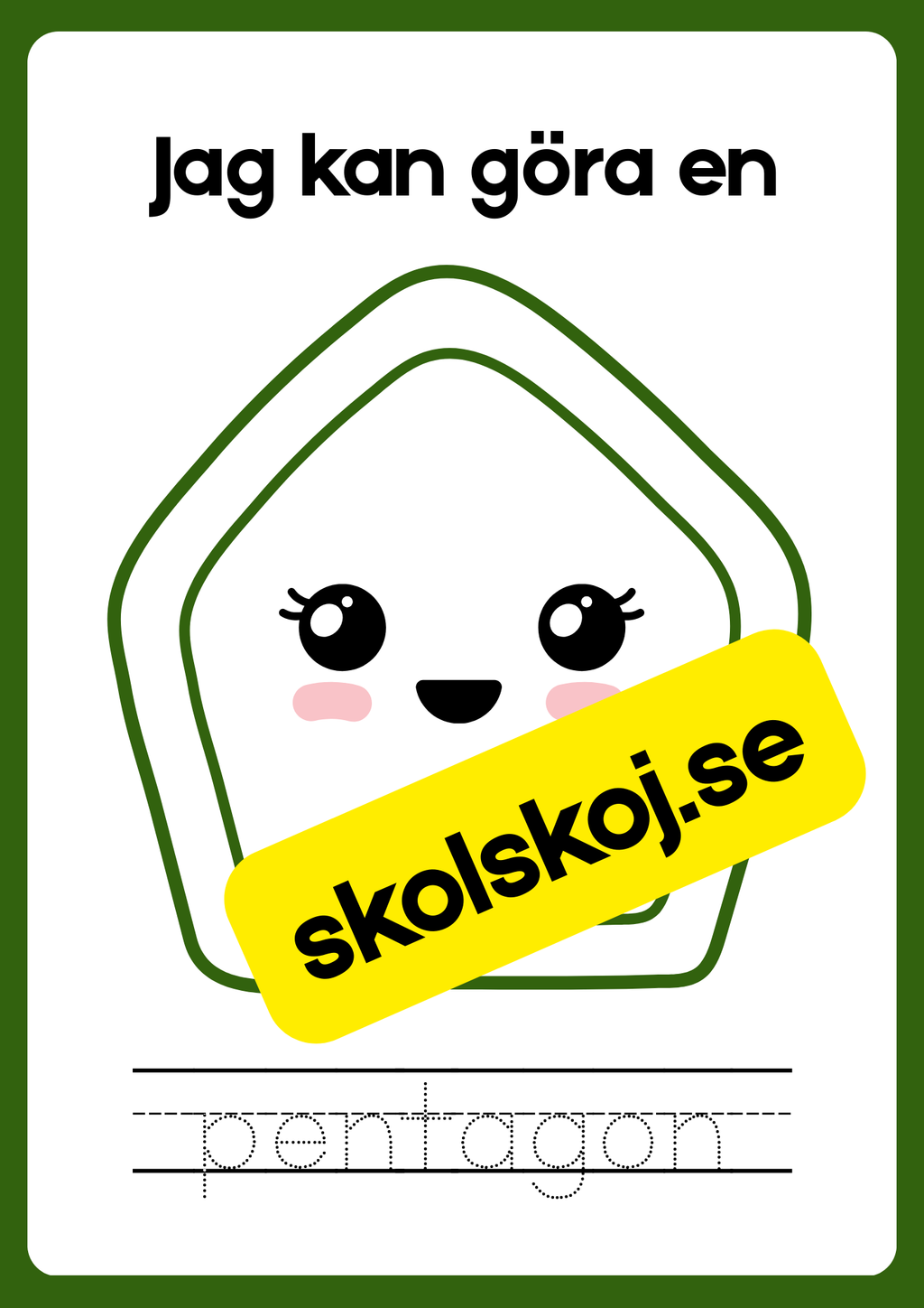 Vi tränar geometriska former - Häfte