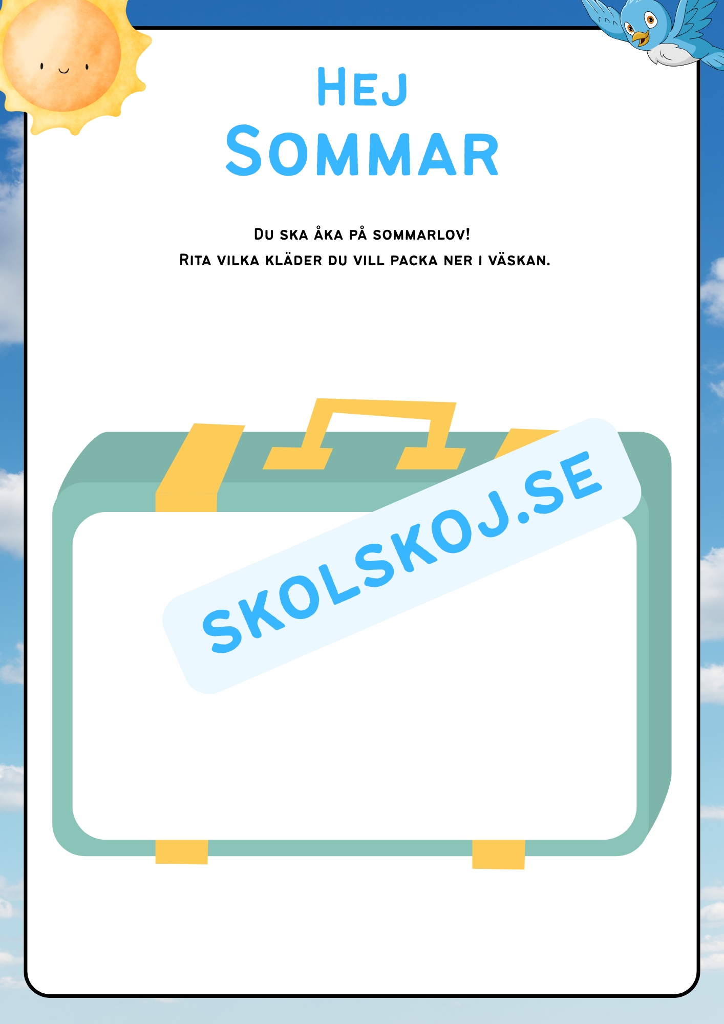 Hej sommar - Aktivitetsbok