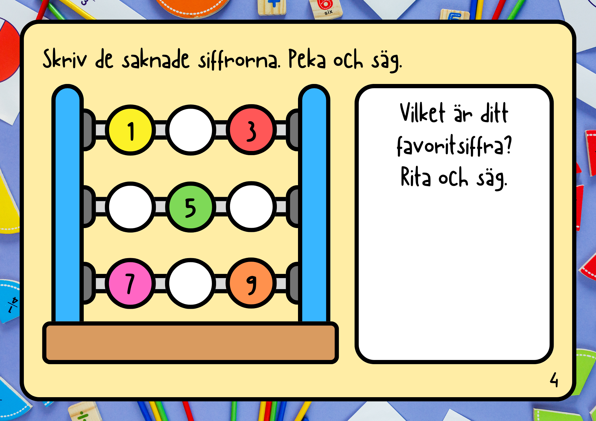 Siffror 1-10 - Aktivitetsbok
