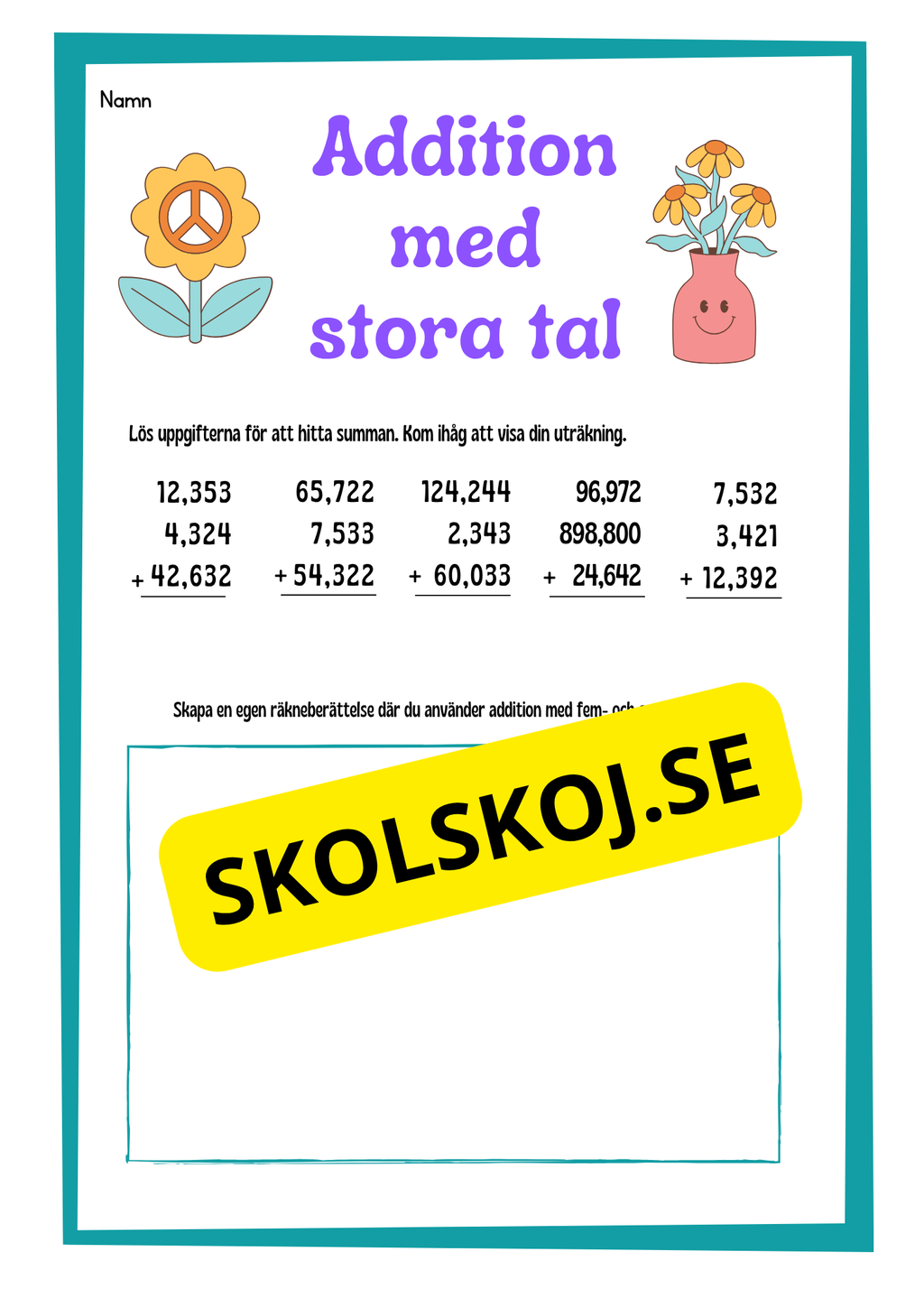 Addition med stora tal