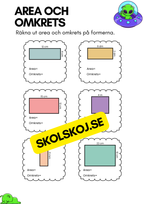 Area och omkrets - Årskurs 4 - 5
