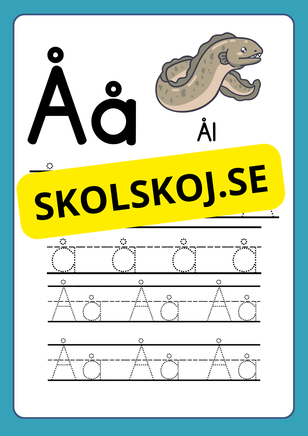 Träna finmotoriken - Lär dig alfabetet