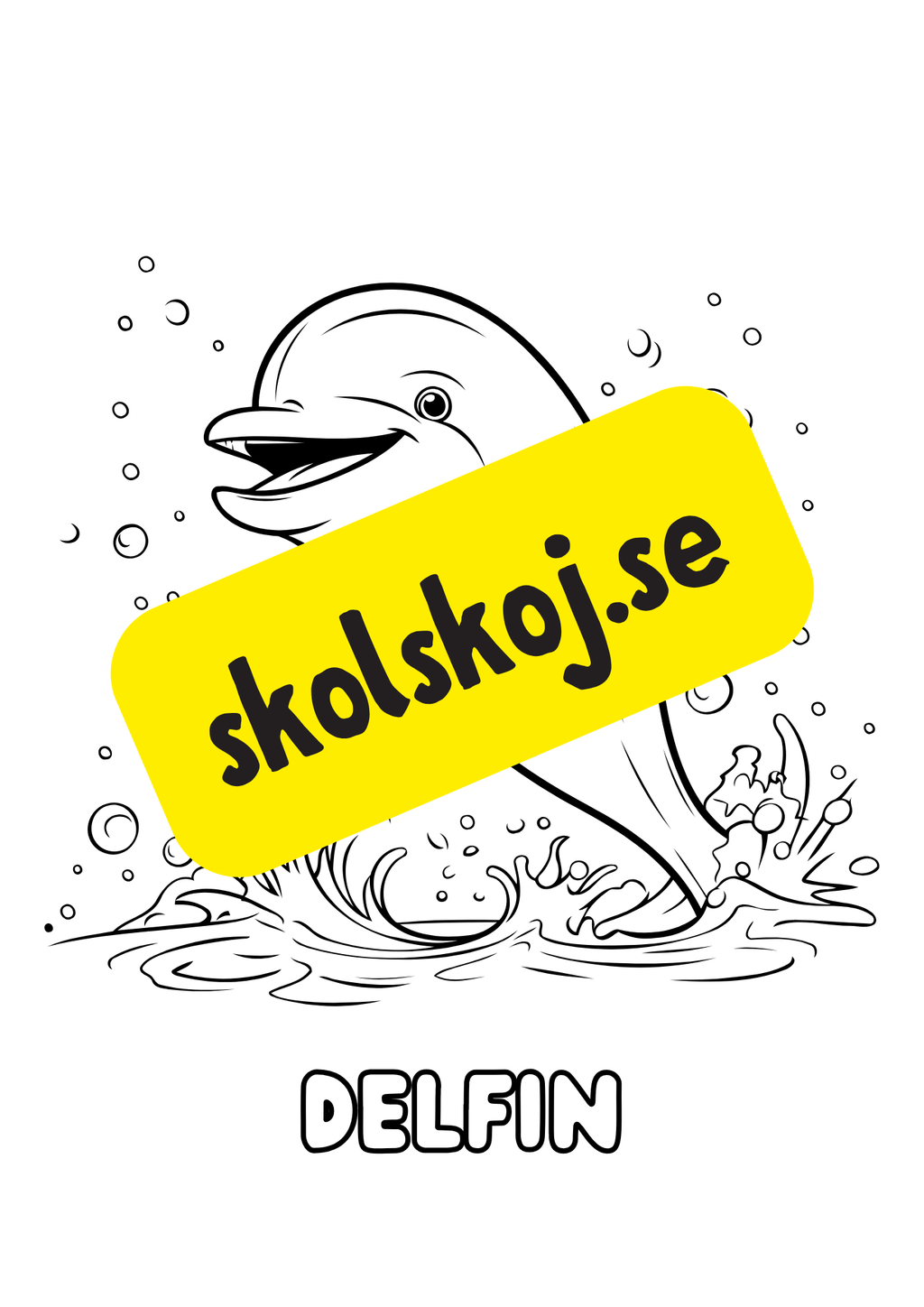 Färgläggningsbok - Djur (25 sidor)