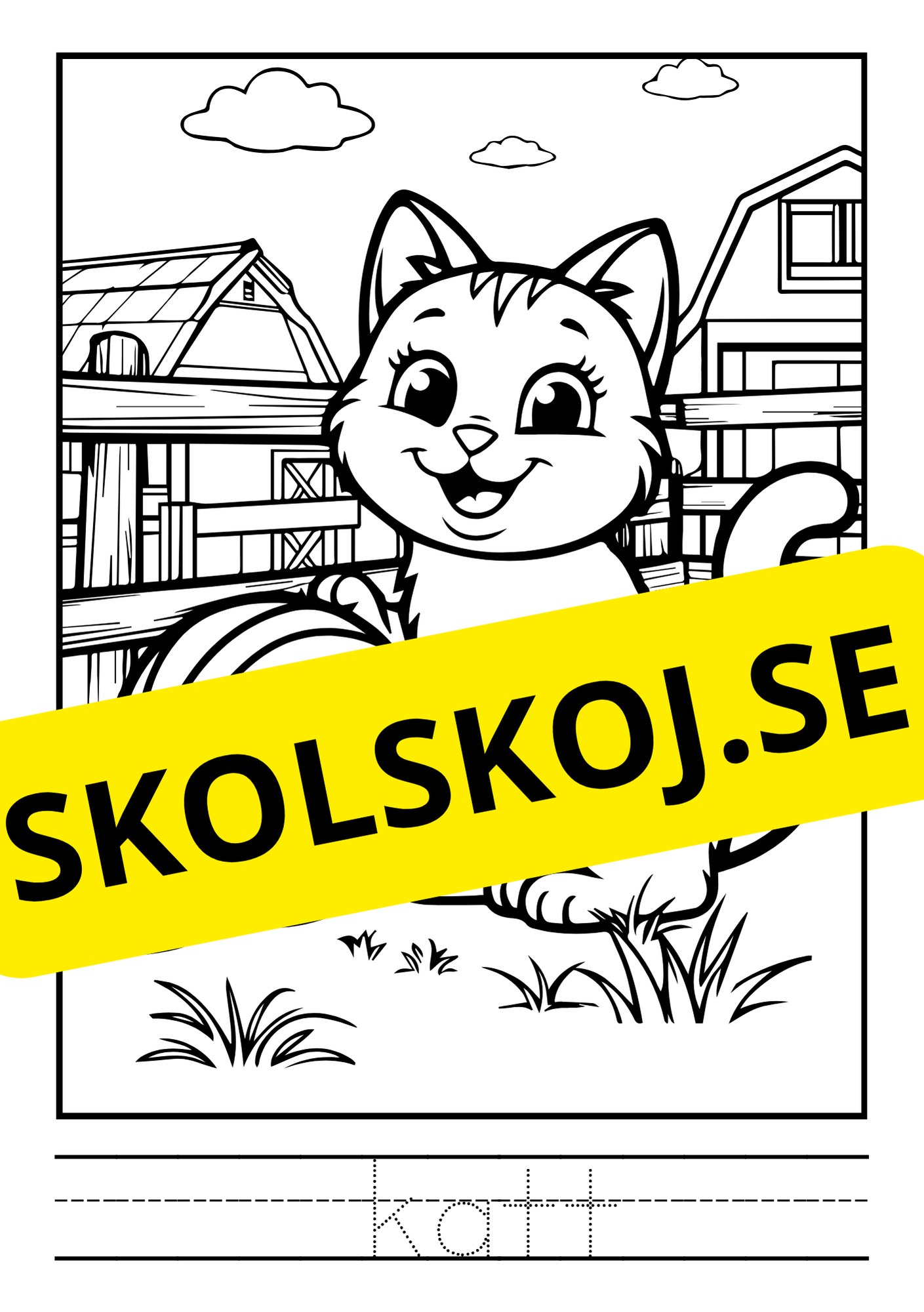 Bondgårdsdjur - Målarbok