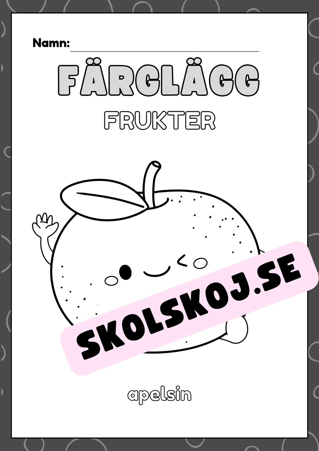 Färglägg frukter - Häfte