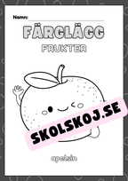 Färglägg frukter - Häfte