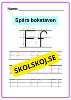 Spåra bokstaven - Hela alfabetet