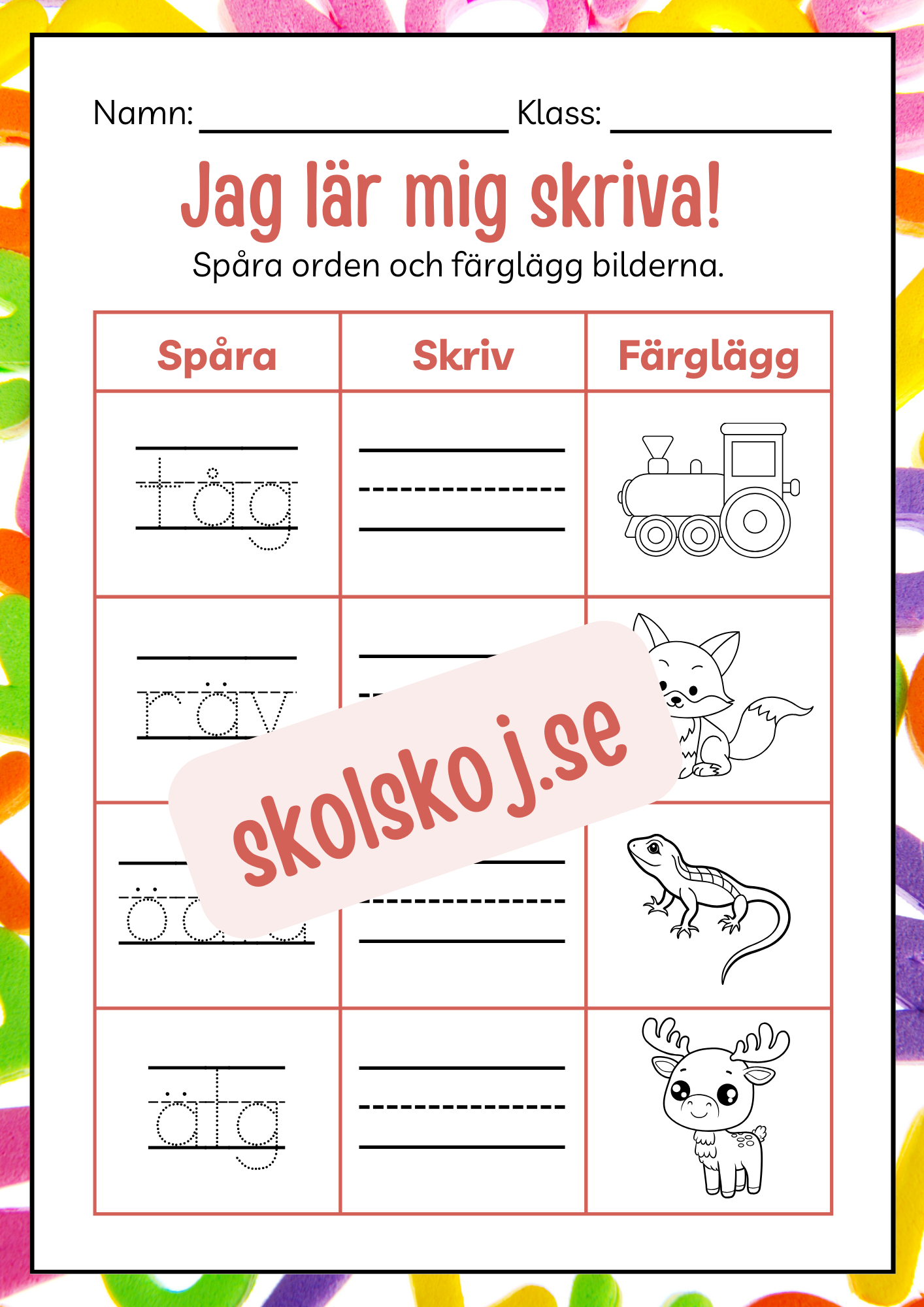 Häfte - Jag lär mig skriva
