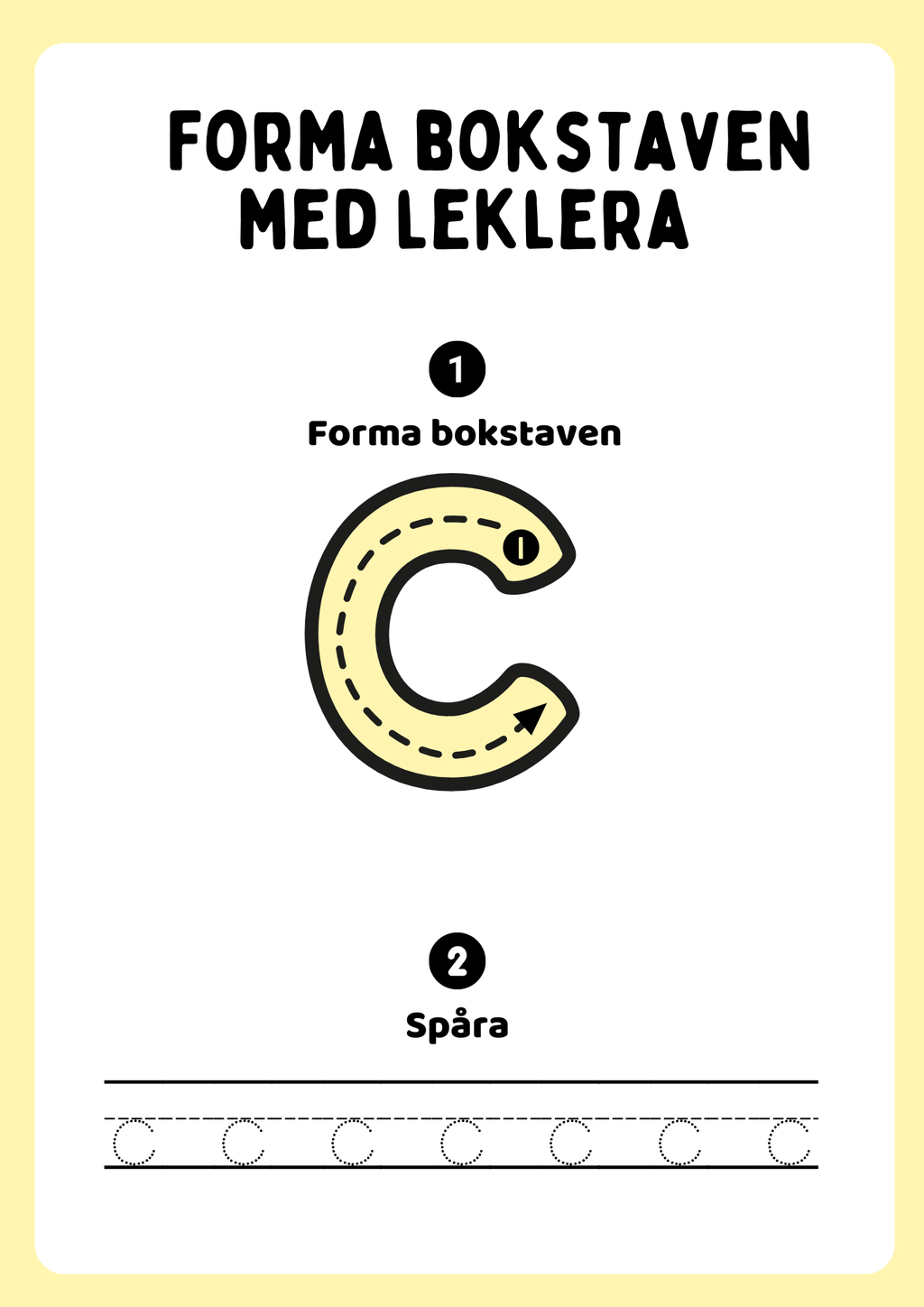 Forma bokstaven med leklera - Hela alfabetet - Versaler & gemener