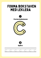Forma bokstaven med leklera - Hela alfabetet - Versaler & gemener